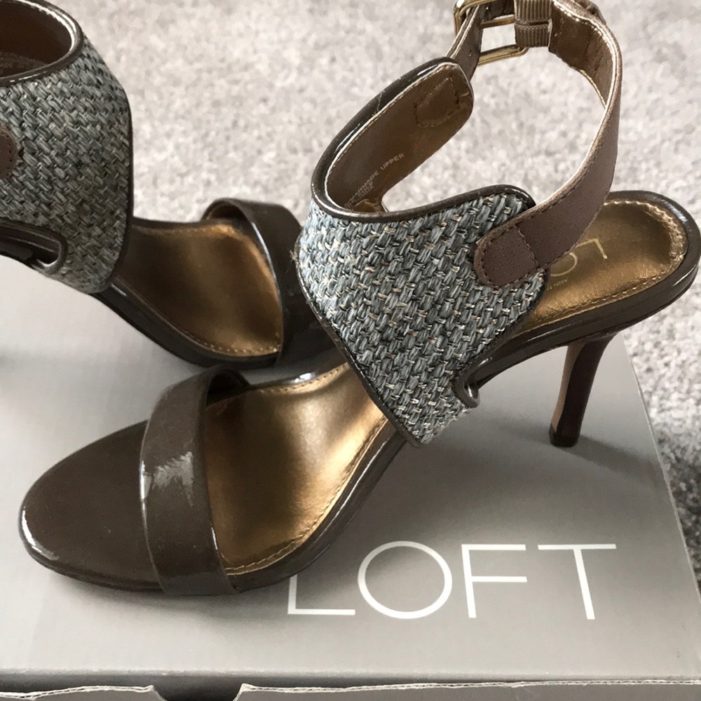 Loft strap heels. New, never worn, still in box.